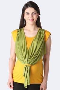 Morph Maternity Yellow and Green Scarfy Top