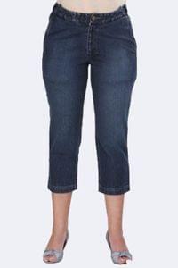 Morph Maternity Dark Blue Maternity Denim Capri