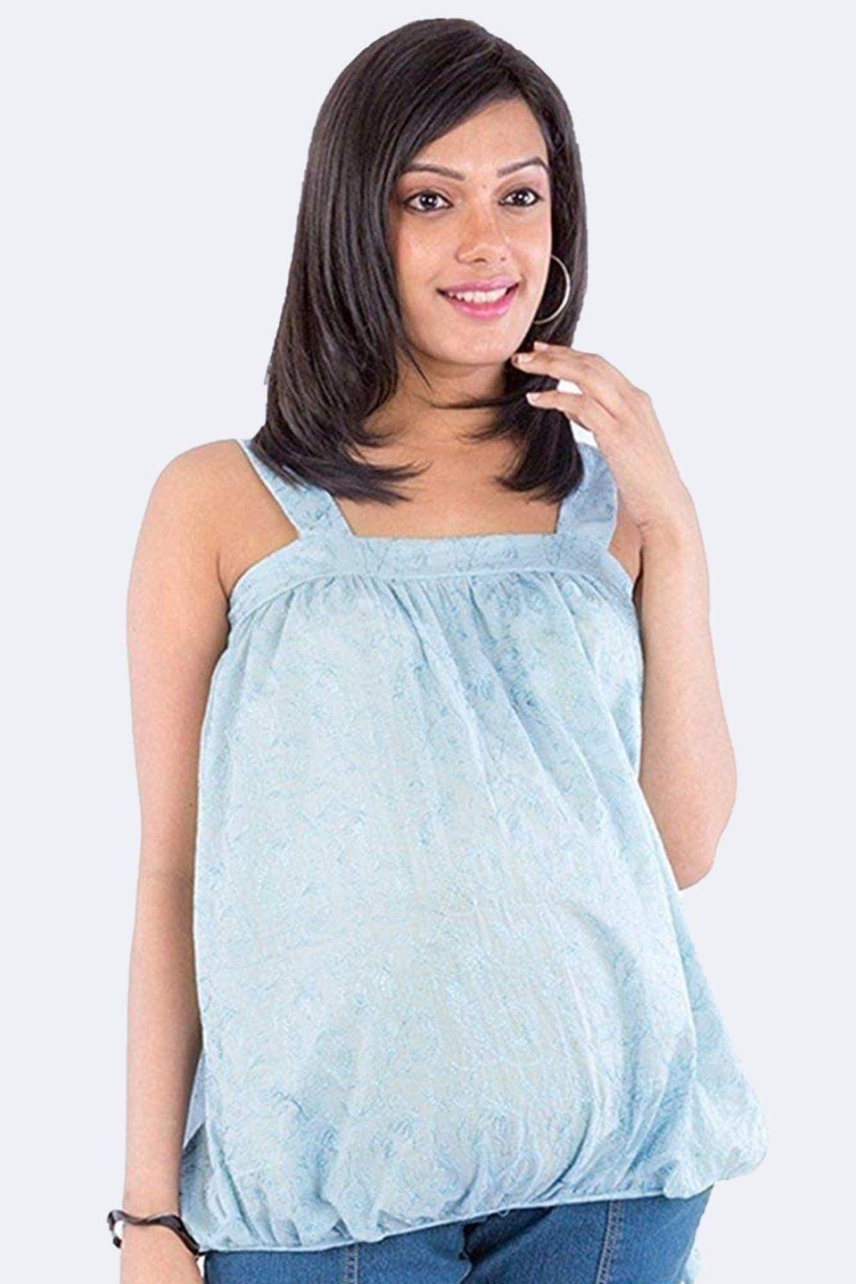 Morph Maternity Blue Maternity Top