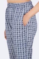 Morph Maternity Navy & White Paisley Print Nightwear Pyjama