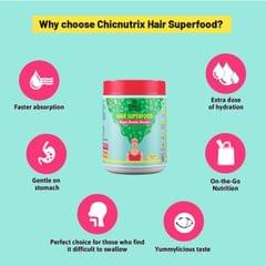 Hair Superfood - Vegan Keratin Booster with DHT Blocker - 300 Gm - Vanilla Cream Flavour