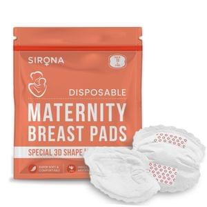 Sirona Disposable Maternity and Nursing Breast Pads for Women  -  12 Pads