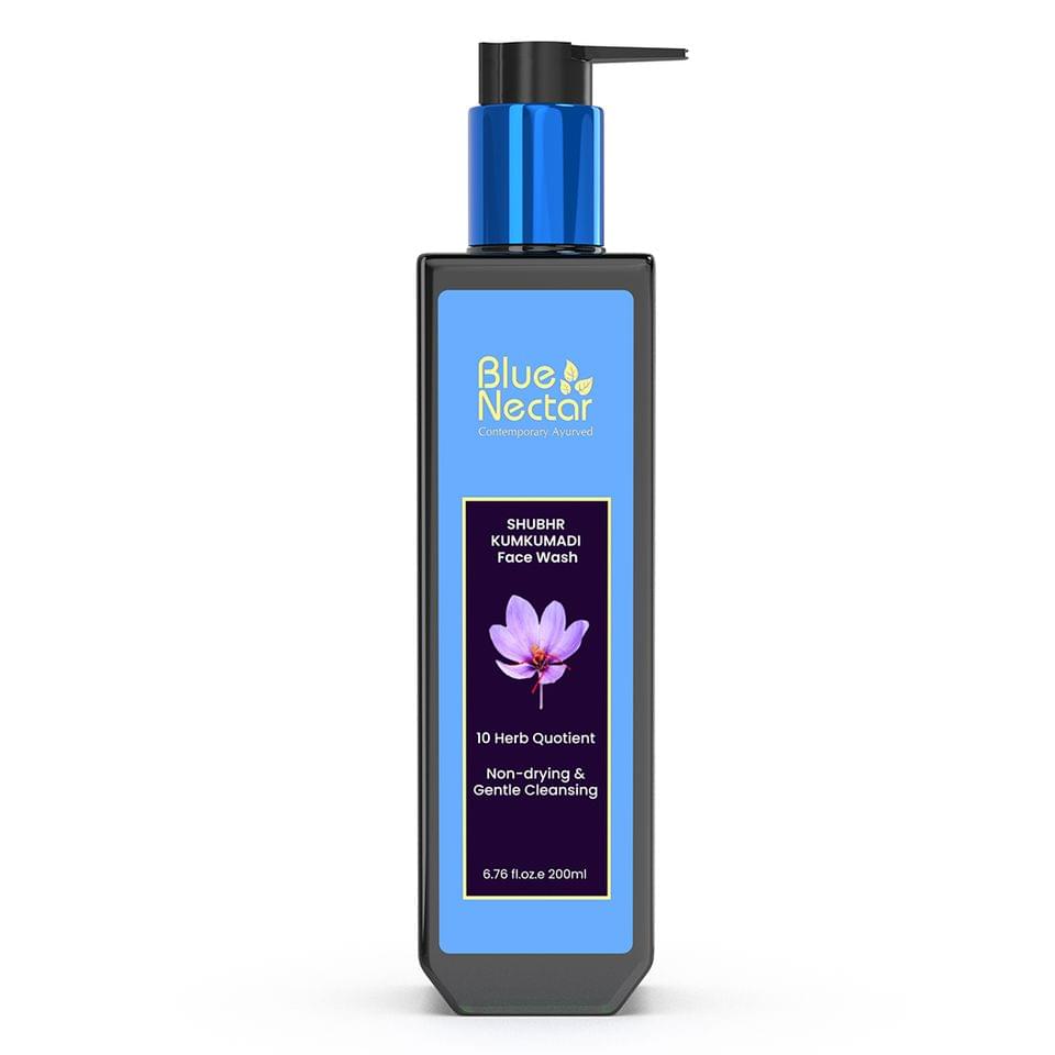 Blue Nectar Ayurvedic Pimple Clear Face Wash with Honey and Tea Tree (9 Herbs, 200 ml)