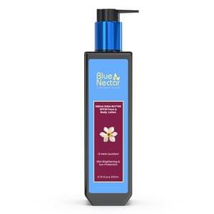 Blue Nectar Cocoa Butter Nargis Brightening Body Sunscreen Lotion with SPF 30 PA ++ - No Parabens, Silicones, Mineral Oil, Color (10 Herbs, 200 ml)