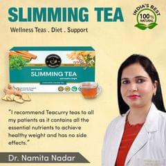 TEACURRY Slimming Tea with Diet Chart (1 Month pack | 30 Tea Bags) - Helps in Weight Loss for both Men & Women