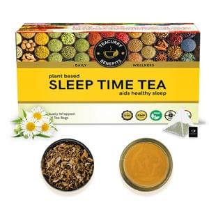 TEACURRY Sleep Tea (1 Month Pack | 30 Tea bags) - Helps with Insomnia, Snoring and Stress