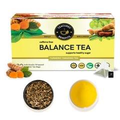TEACURRY Dia Herbal Tea with Diet Chart (1 Month pack | 30 tea bags) -  Helps with Sugar Levels