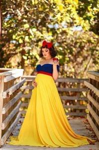 Vibrant Color Maternity Gown