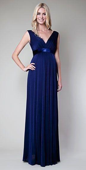 Royal Blue Long Maternity Maxi Dress