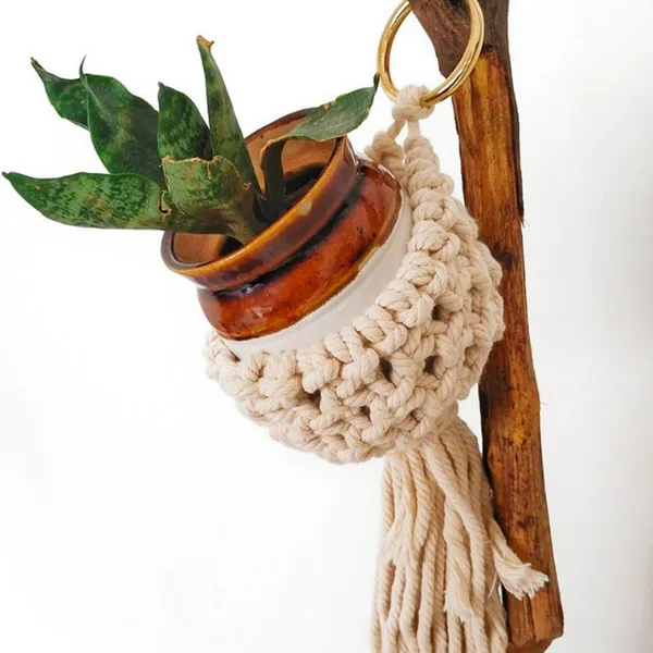 Nest Style Macramé Pot Holder