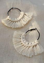 Boho Tassel Hoop Earrings