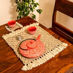 Jewel Hand-Knotted Placemat (set of 4)