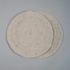 Spiral Hand-Knotted Placemat (set of 2)