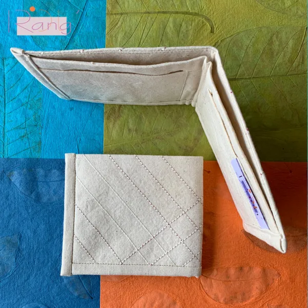 Textured Organic Cotton Wallet