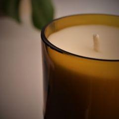 Upcycled Beer Bottle Frangipani Candle