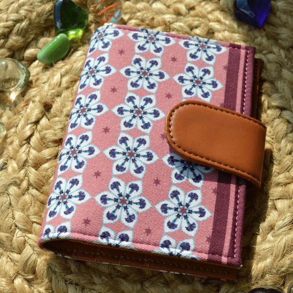 Pink Flourite Passport Cover