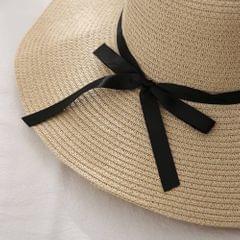 Beige Beach Straw Hat