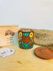 Set of 3 Scented Candles - Double Wick - Pattachitra Collection