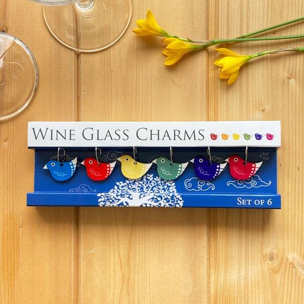 Wine Glass Charms - Birds