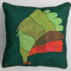 Cushion Cover - Gond Peahen