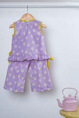 Lilac Daisy Top & Trousers Tweety Co-ords Set