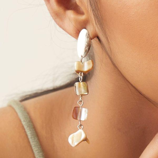 Sand Mother of Pearl Earrings