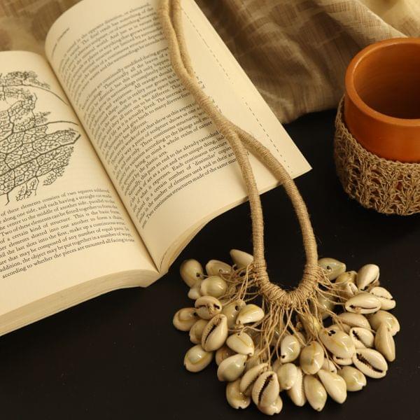 Jute and Cowry Necklace