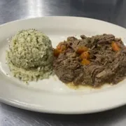 Coffee Braised Pot Roast and Carrots and Cauliflower Rice