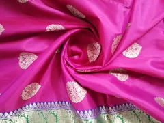 Pure Banarasi Kataan Pure Silk Buta - Rani colour