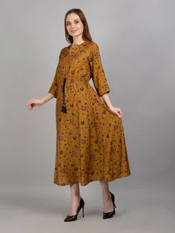 Floral Printed Dress Closer One