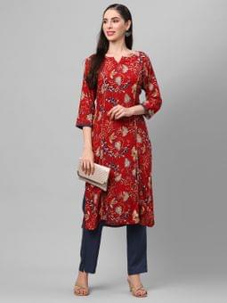 Floral Printed Kurta With Trouser Other3