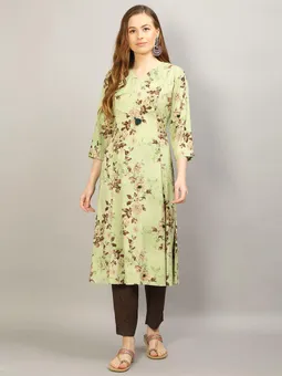 Floral Print Kurta Trouser Front