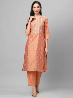 Geometric Printed Kurta With Trouser Other3