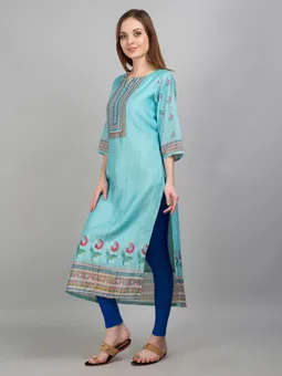 Floral Print Kurta Closer One