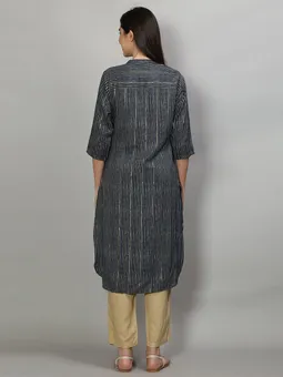 Stripe Printed Kurta Back