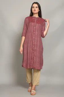 Stripe Printed Kurta Closer One