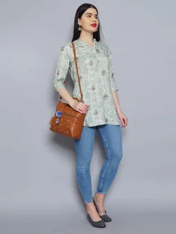 Floral Printed Tunic Closer One