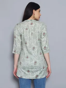Floral Printed Tunic Back