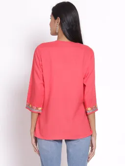 A-line Solid Tunic Back