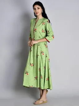 Floral Printed Dress Closer One