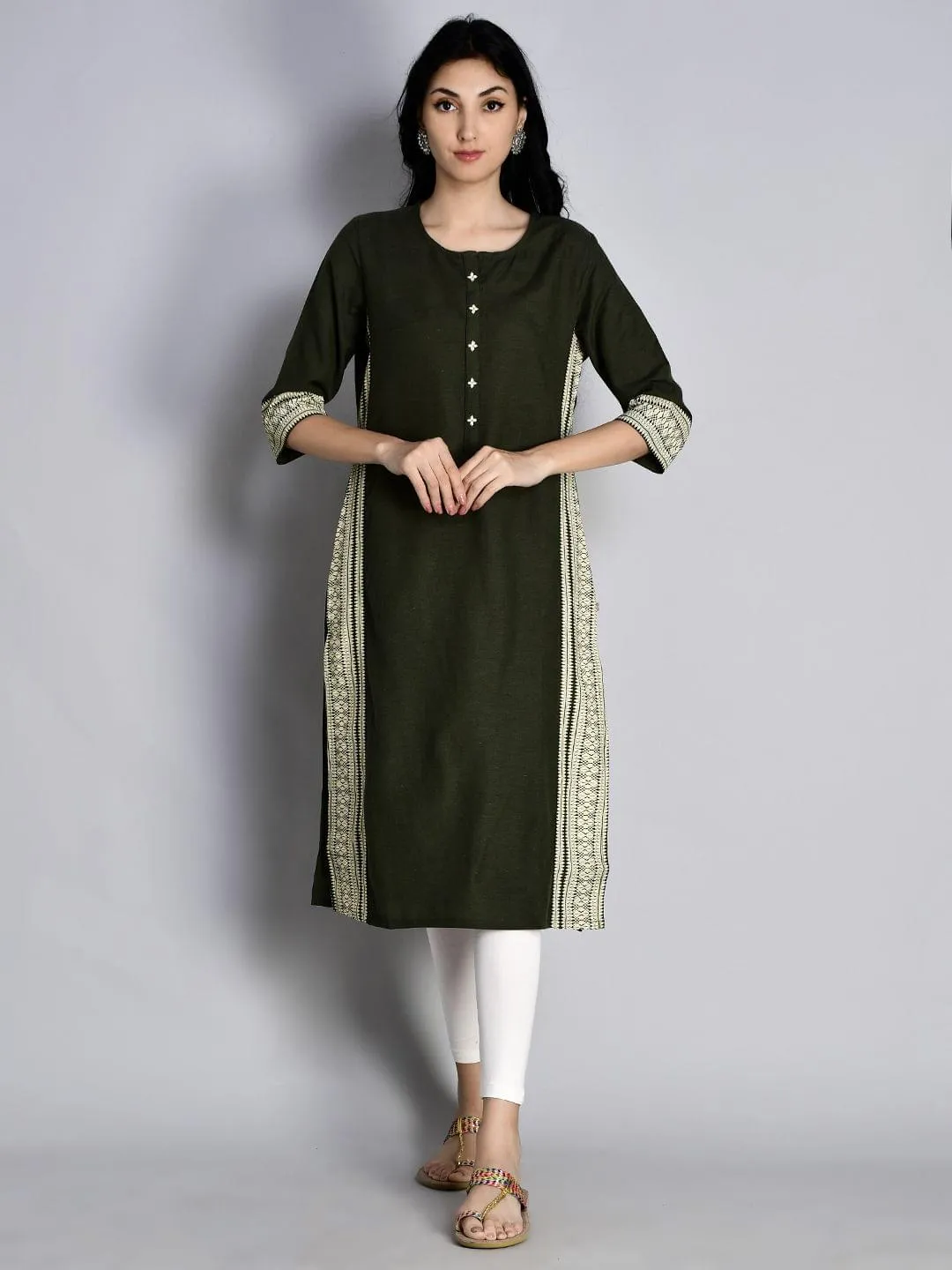 Solid Kurta Front