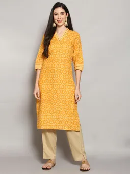 Floral Printed Kurta Front