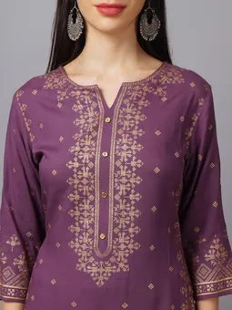 Round Neck Kurta Three