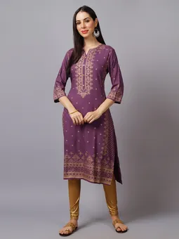 Round Neck Kurta Front