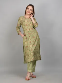 3/4 Sleeve Kurta With Trouser Front