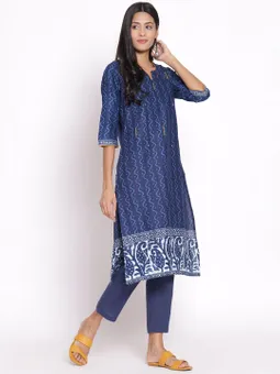 Abstract Kurta With Trouser Two
