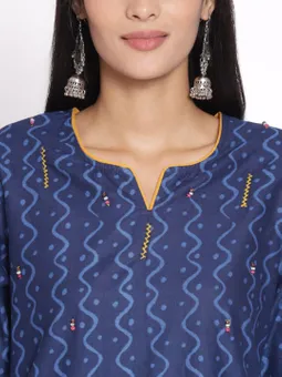 Abstract Kurta With Trouser Closer