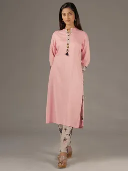 Kurta With Cigarette Pant Front