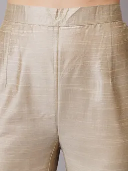 Straight Kurta With Trouser Closer Three