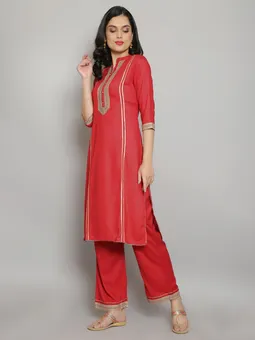Solid Kurta With Pant One